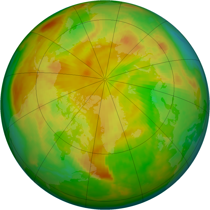Arctic ozone map for 09 May 2000